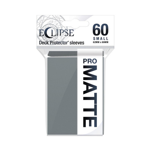 Eclipse Matte Small Sleeves: Smoke Grey 60ct