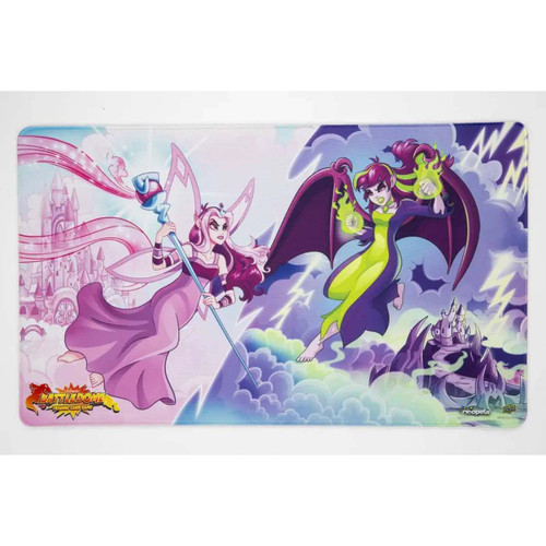 Fyora vs Jhudora Playmat - Neopets Battledome Trading Card Game
