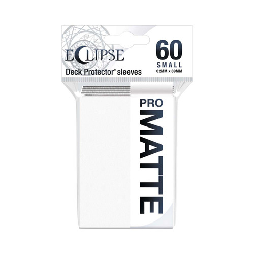 Eclipse Matte Small Sleeves: Arctic White 60ct