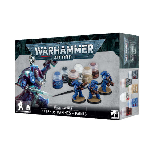 Warhammer 40K - Space Marines: Infernus Marines + Paints Set