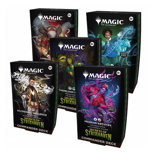 Magic: The Gathering® | Secrets of Strixhaven - Commander Deck (Set of 5)
