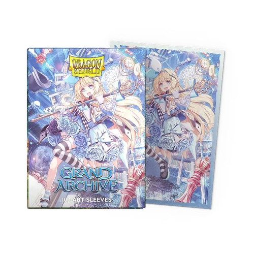 Dragon Shield Sleeves: Standard DUAL- Matte 'Grand Archive Alice, Golden Queen' Art, Limited Edition (100 ct.)
