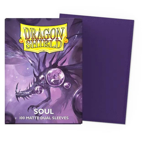 Dragon Shield Sleeves: Standard DUAL- Matte Purple/Soul (100 ct.)