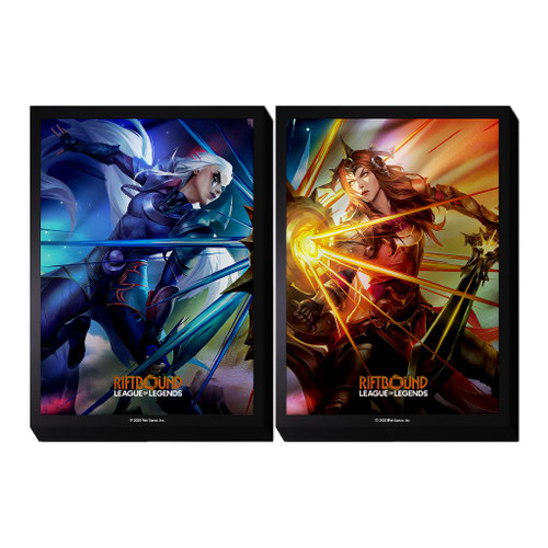 Riftbound: League of Legends Vendetta Art Sleeves - Diana vs Leona