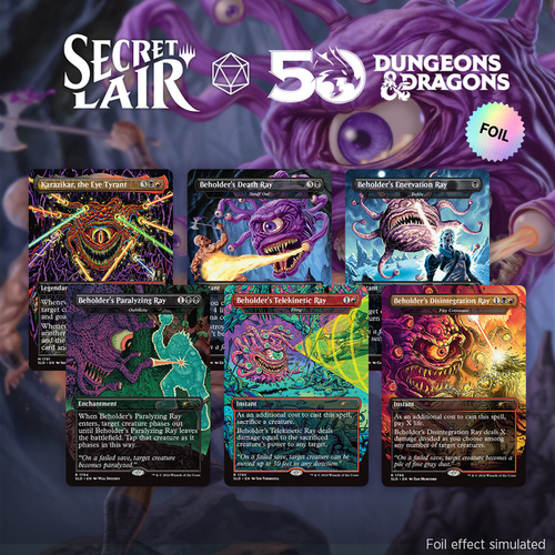 Secret Lair Drop: Secret Lair x Dungeons & Dragons: Death is in the Eyes of the Beholder II - Rainbow Foil Edition