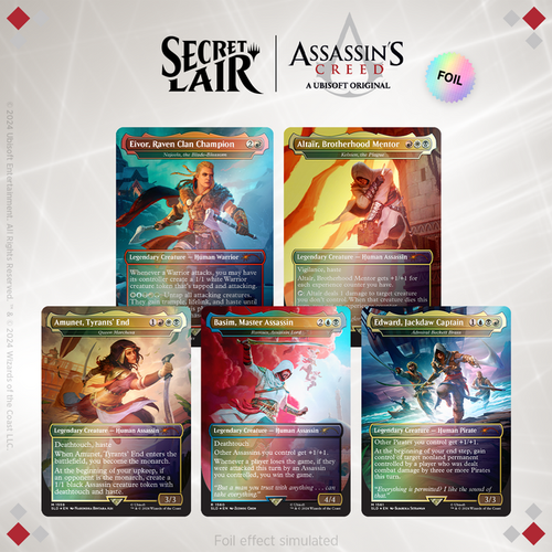 Secret Lair Drop: Secret Lair x Assassin's Creed: Lethal Legends - Rainbow Foil Edition