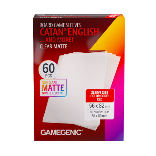 Board Game Sleeves CATAN English Clear Matte