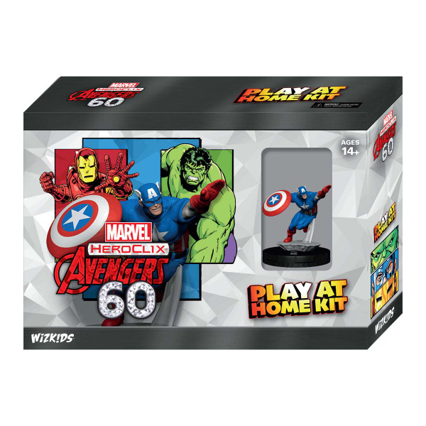 Marvel HeroClix: Avengers 60th Anniversary Play at Home Kit Captain America