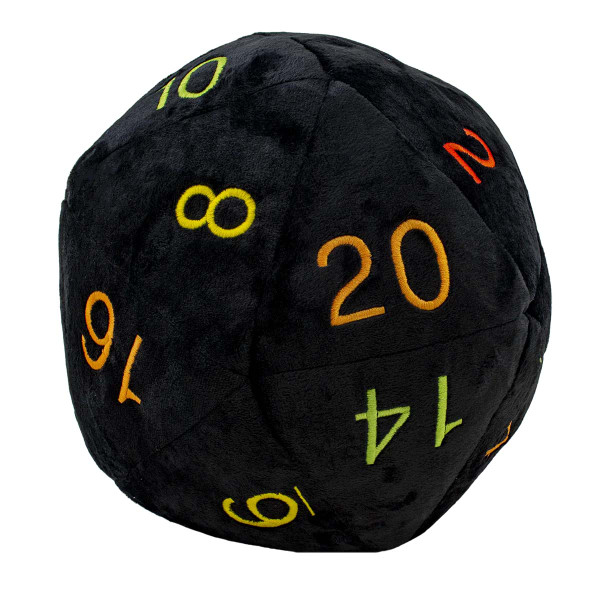 Rainbow Jumbo D20 Novelty Dice Plush