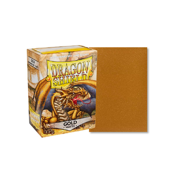 Dragon Shield - Gold - Matte Sleeves - Standard Size