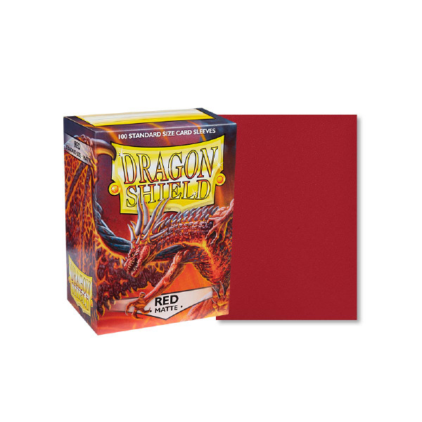 Dragon Shield - Red - Matte Sleeves - Standard Size