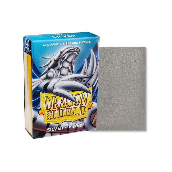 Dragon Shield - Silver - Matte Sleeves - Japanese Size
