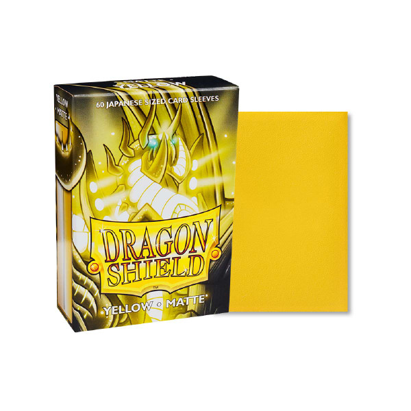Dragon Shield - Yellow - Matte Sleeves - Japanese Size