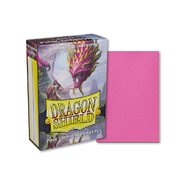 Dragon Shield - Pink Diamond - Matte Sleeves - Japanese Size