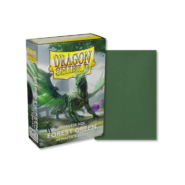Dragon Shield - Forest Green - Matte Sleeves - Japanese Size