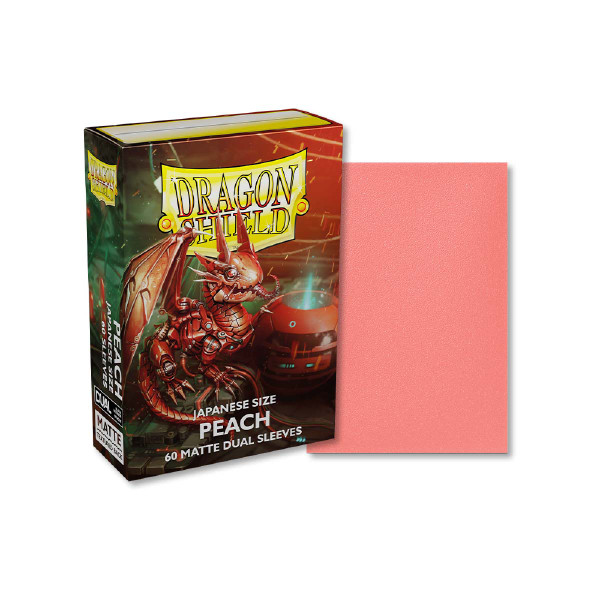 Dragon Shield - Peach - Dual Matte Sleeves - Japanese Size