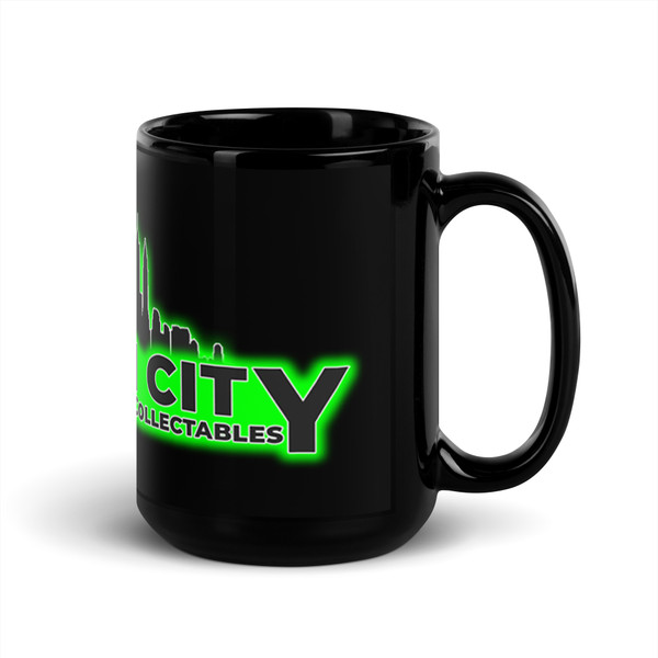 Gotham City Black Glossy Mug