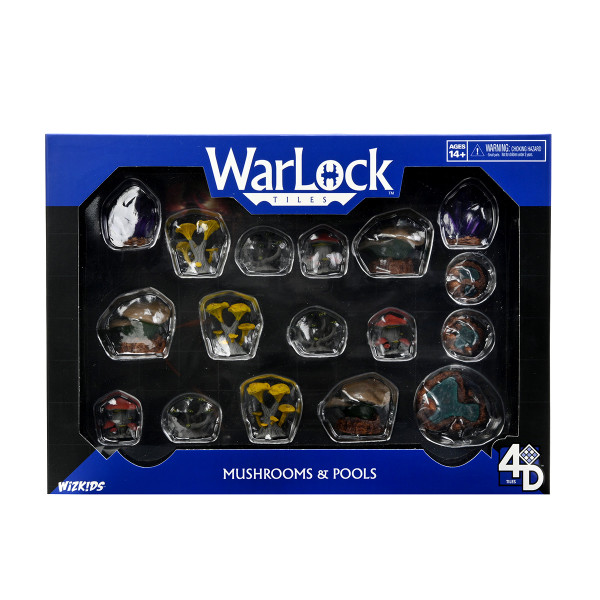 WarLock Tiles: Caverns Accessory - Mushrooms & Pools