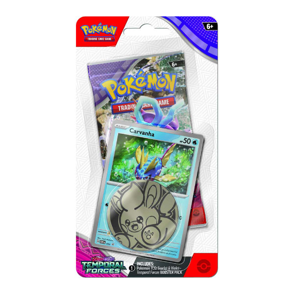 Pokémon TCG: Scarlet & Violet— Temporal Forces Checklane Blister (Carvanha)