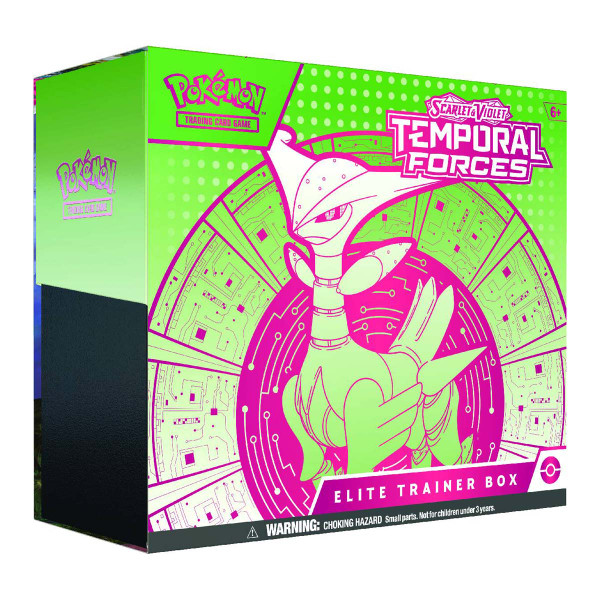 Pokémon TCG: Scarlet & Violet— Temporal Forces Elite Trainer Box (Iron Leaves)