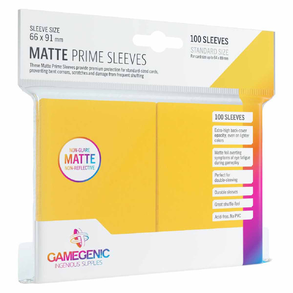 MATTE Prime Sleeves: Yellow