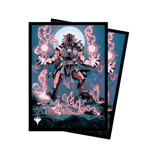 Innistrad Midnight Hunt 100ct Sleeves V4 featuring Storm-Charged Slasher for Magic: The Gathering