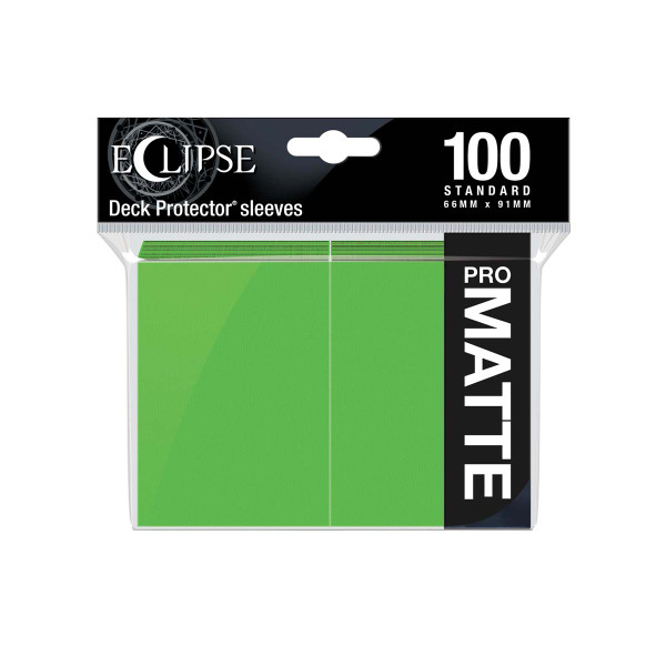 Eclipse Matte Standard Sleeves: Lime Green 100ct