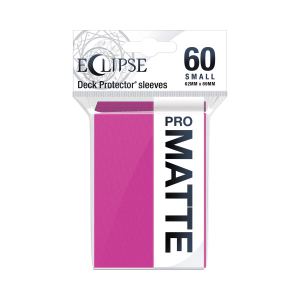 Eclipse Matte Small Sleeves: Hot Pink 60ct