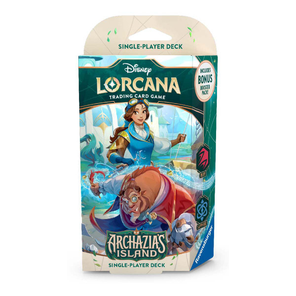 Disney Lorcana TCG: Archazia`s Island - Starter Deck Beauty-Beast (Ruby & Sapphire)