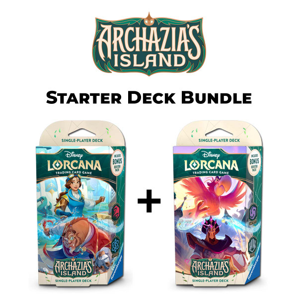 Disney Lorcana TCG: Archazia`s Island - Starter Deck Bundle