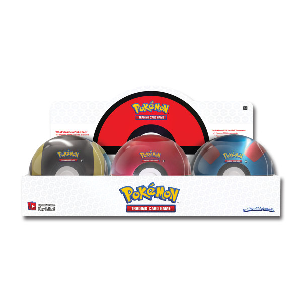 Pokémon TCG: Fall 2021 Poke Ball Tin Display