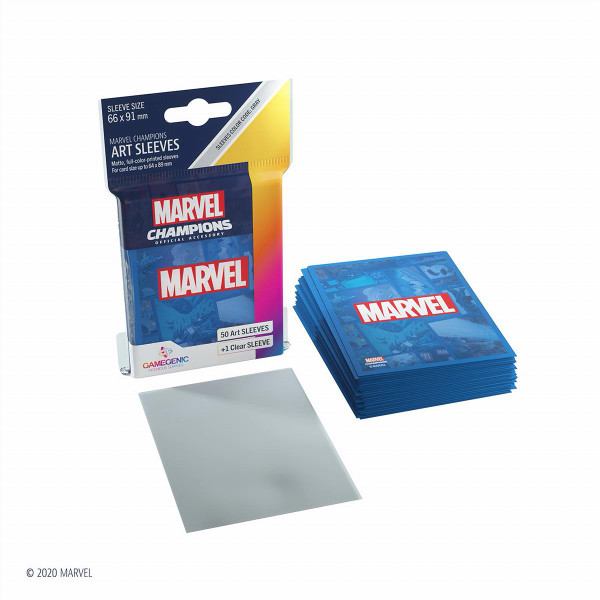 Marvel Card Sleeve Pack: Marvel Blue