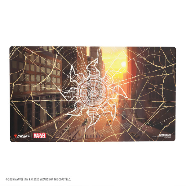 Magic: The Gathering | Marvel's Spider-Man Shiny Playmat - Spider-Man Plains Magic: The Gathering | Marvel's Spider-Man Shiny Playmat - Spider-Man Plains