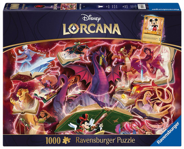 Disney Lorcana: Glimmers of the Realm - Ruby 1000 Piece Puzzle