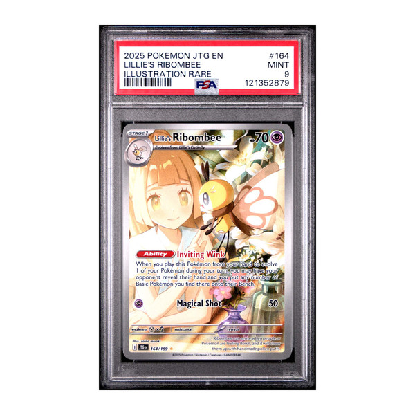 2025 Pokemon EN-Journey Together Lillie's Ribombee #164/159 - PSA 9