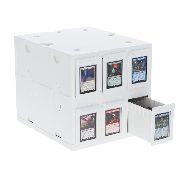6 Drawer Card Catalog - White