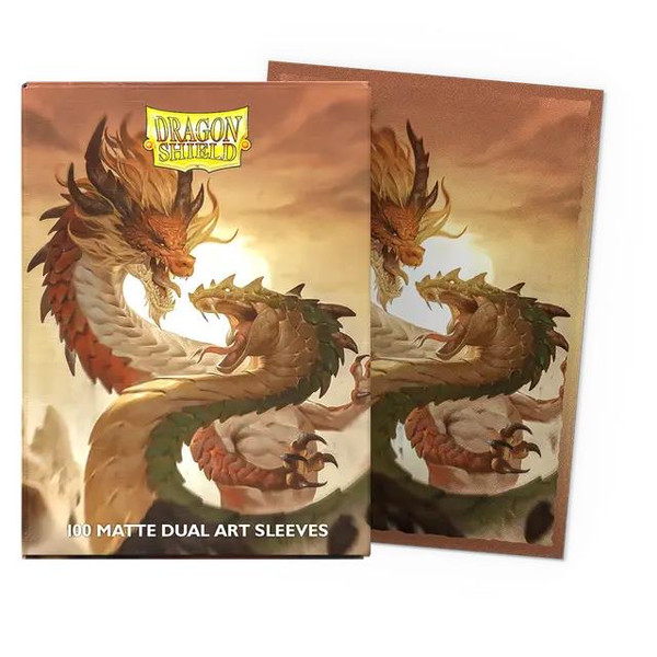 Dragon Shield Sleeves: Standard DUAL- Matte 'Wood Snake' (100 ct.)
