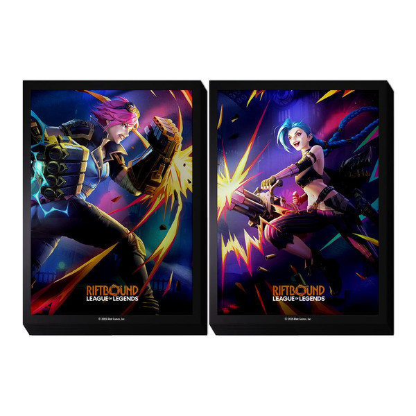 Riftbound: League of Legends Vendetta Art Sleeves - Vi vs Jinx