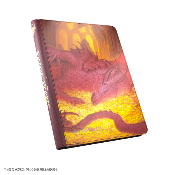 Magic: The Gathering | The Hobbit Zip-Up Album 18-Pocket - Smaug's Mox Amber