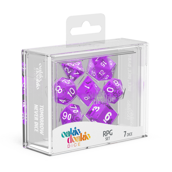 Oakie Doakie RPG-Set Translucent - Purple