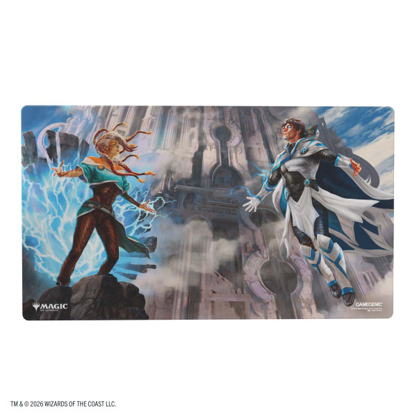 Magic: The Gathering | Reality Fracture Shiny Playmat - Tam Beleren, Conflicted / Jace, Building Reality