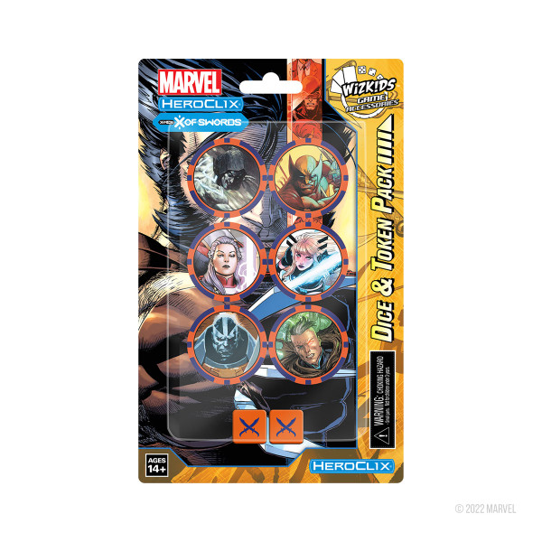 Marvel HeroClix: X-Men X of Swords Dice and Token Pack