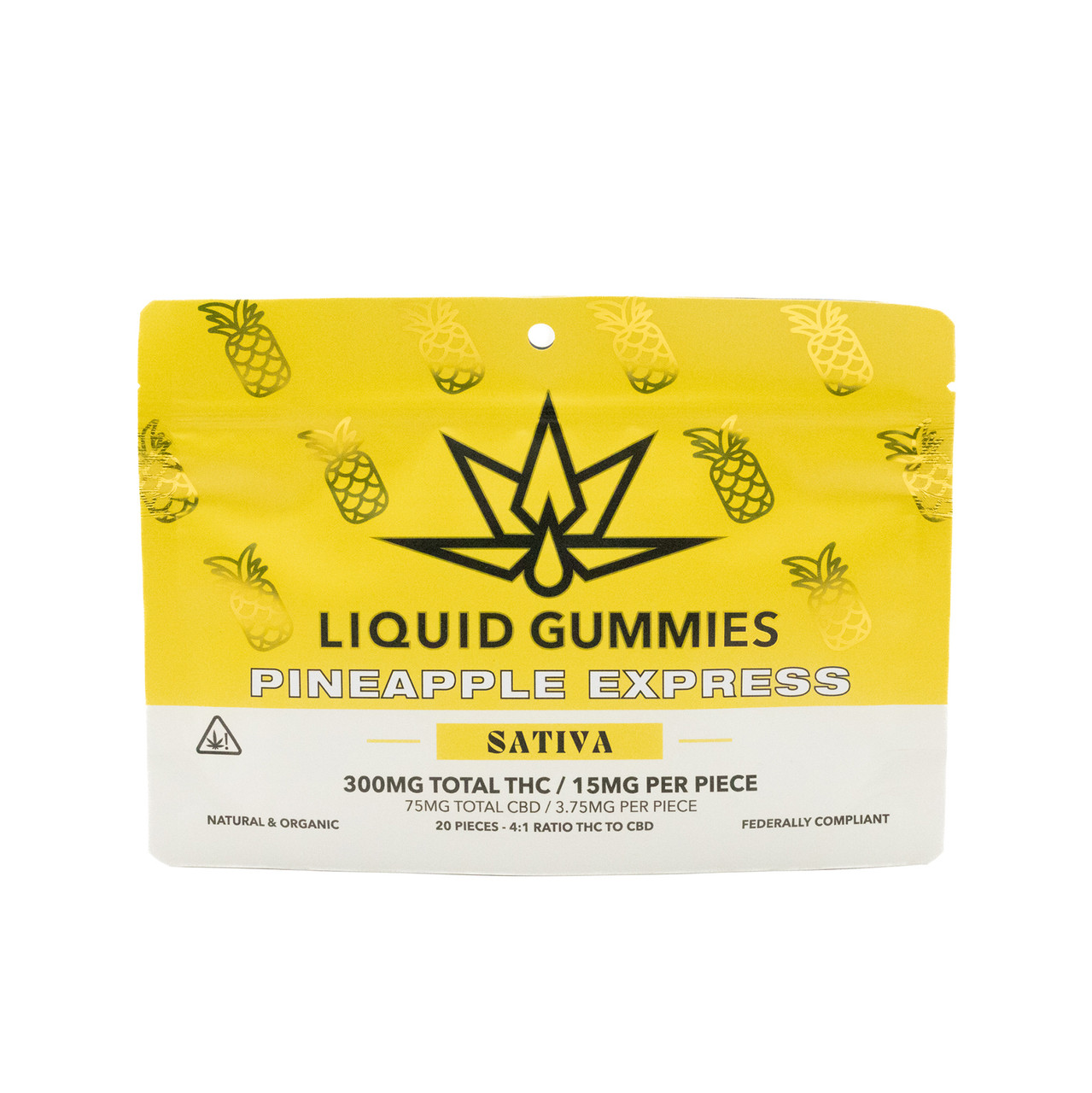 Pineapple Express Sativa Gummies 300mg -20ct