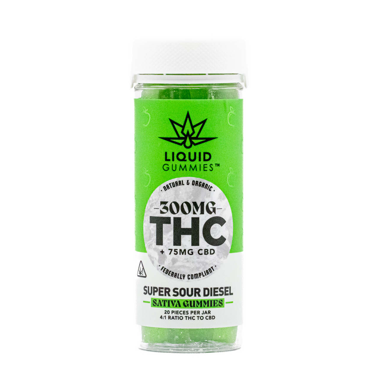 Super Sour Diesel Sativa Gummies 300mg