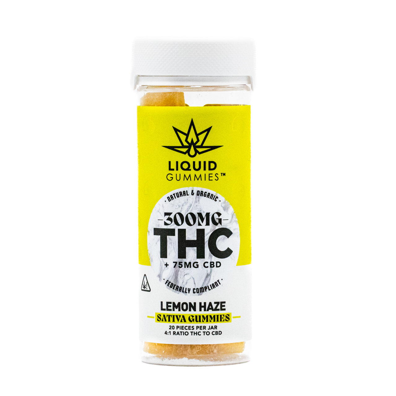 Lemon Haze Sativa Gummies 300mg