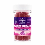 Sweet Dreams CBD + CBN Raspberry Gummies jar, 20mg CBD + 20mg CBN, 20 count