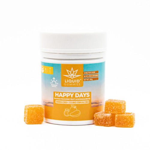 Happy Days - Mango Passionfruit Gummies - 1200mg - 30ct Happy Days - Mango Passionfruit Gummies - 1200mg - 30ct