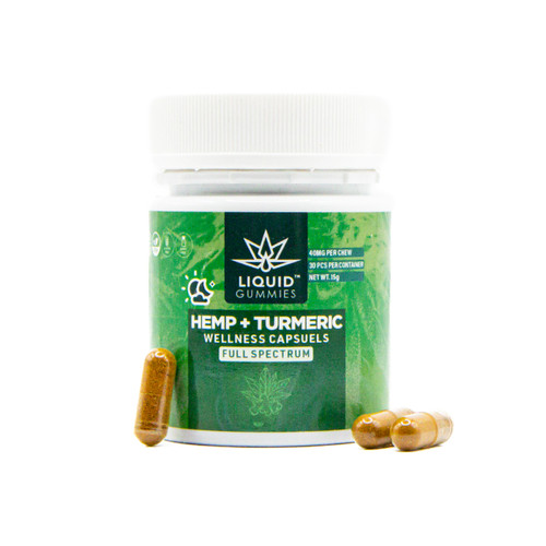 Hemp & Turmeric Capsules - 1200mg - 30ct Hemp & Turmeric Capsules - 1200mg - 30ct