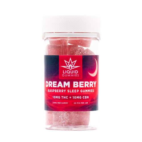Dream Berry - THC + CBN Raspberry Sleep Gummies - 400mg - 20ct