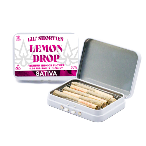 Lil' Shorties - Lemon Drop 5ct 0.5G Sativa Pre-Roll's (30%)